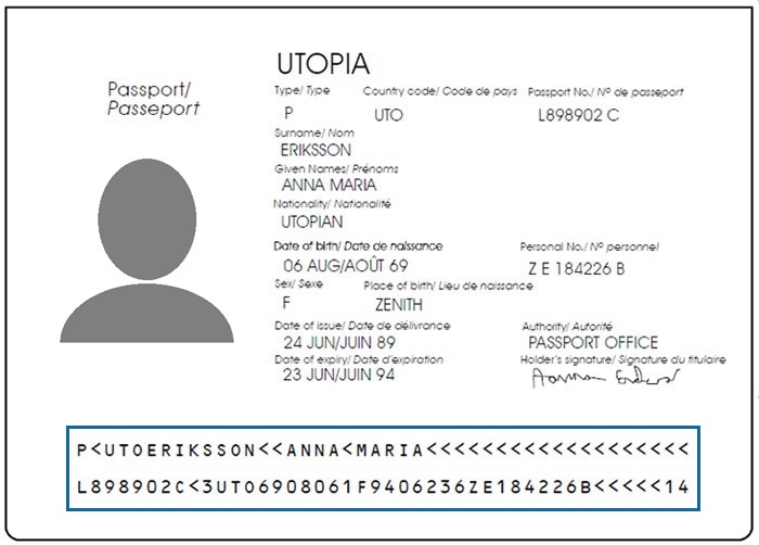 Sample Image of Passport